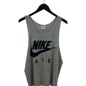EC VTG | Nike Air Muscle Tee Tank  | Men's L | Heather Gray | 1990s Vintage